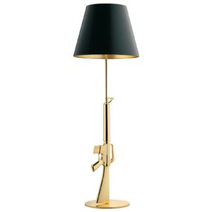 FLOS Lounge Gun - stojací lampa, zlato-černá
