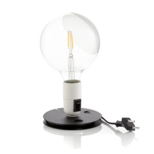 FLOS Lampadina LED stolní lampa bílá, noha černá