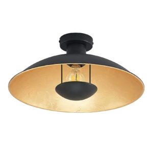 Lindby Narisara stropní lampa, černo-zlatá, 40 cm
