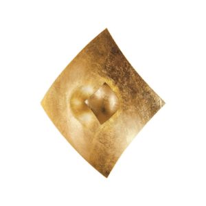 Nástěnné světlo Quadrangolo lístkové zlato 50x50cm