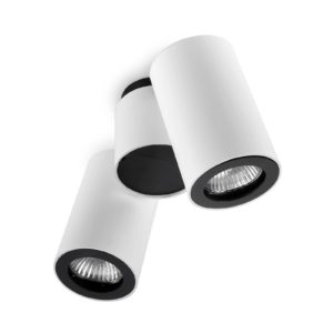 LEDS-C4 Pipe stropní spot dva zdroje bílá-černá