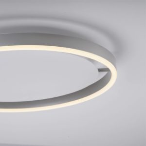 LED stropní světlo Ritus, Ø 39,3cm, hliník