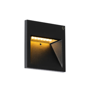 Moderní nástěnné svítidlo černé včetně LED - Gem 2