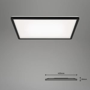 LED stropní Slim smart černá dim CCT hranaté