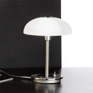 Timon - stolní lampa s páčkovým spínačem, nikl