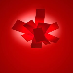 Foscarini Big Bang stropní světlo, červená