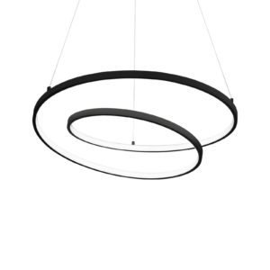 Ideal Lux Oz LED závěsné světlo Ø 80 cm černá