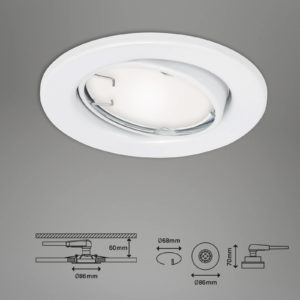 LED podhledové světlo Fit Move S CCT RGB, 3ks bílá
