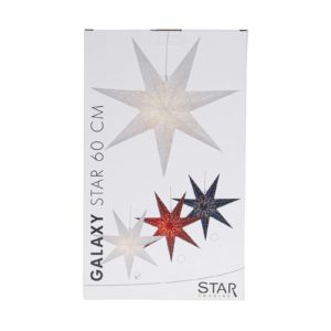 Dekorační hvězda Galaxy z papíru, bílá Ø 60 cm