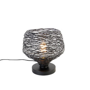 Designová stolní lampa černá 26 cm – Sarella