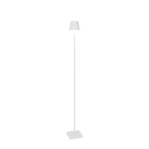 Venkovní stojací lampa bílá včetně LED s dobíjecím dotykovým stmívačem – Jackson
