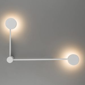 Nástěnné světlo Orbit II 20/40, bílá, dva zdroje