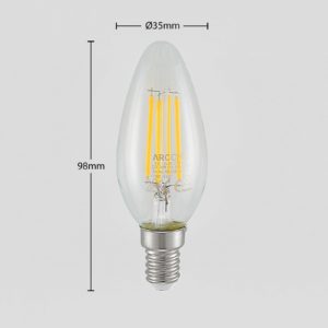 LED žárovka filament E14 4W 827 3 step dim 2ks