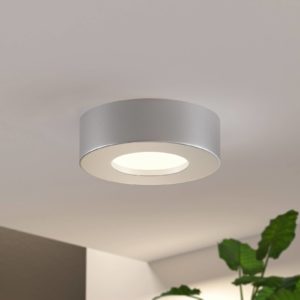 Prios Edwina LED stropní světlo stříbrná 12,2cm 3k