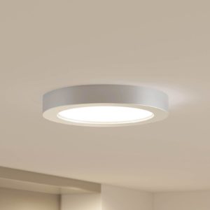 Prios Edwina LED stropní světlo stříbro 24,5cm 10k