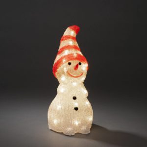 LED světelná figurka sněhuláka venkovní, IP44