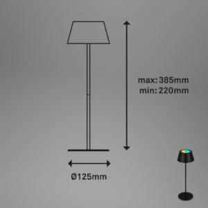 LED stolní lampa Kiki s baterií
