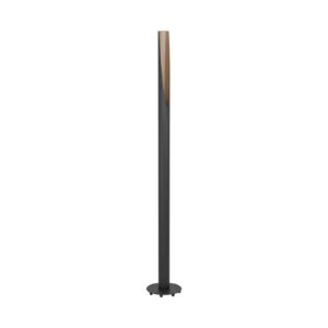LED stojací lampa Barbotto v černé/dubové dřevo