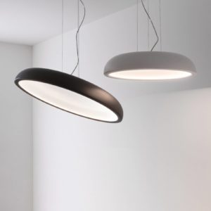 Stilnovo Reflexio LED závěsné světlo, Ø65cm, černá
