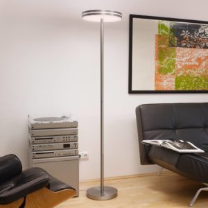 BANKAMP Gem LED stojací lampa stmívač, hliník