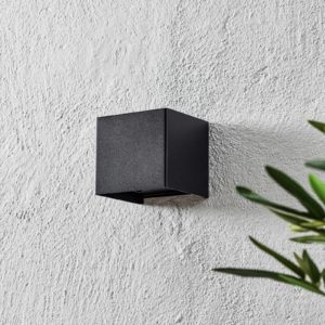 LED venkovní nástěnné světlo Wall, černá, hranaté