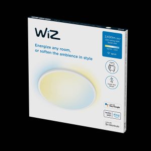WiZ SuperSlim LED stropní světlo CCT Ø43cm bílá