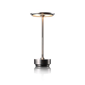 LeuchtNatur Luxa I LED stolní lampa aku, stříbrná
