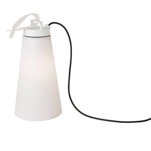 LED dekor venkovní světlo Sasha, kabel, 41cm bílá