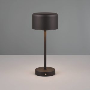 LED stolní lampa Jeff s baterií, RGBW, matná černá