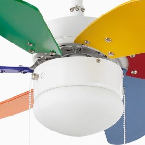 Stropní ventilátor Palao s osvětlením, multicolour