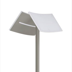 LED stojací lampa Evolo CCT, lampa na čtení, taupe