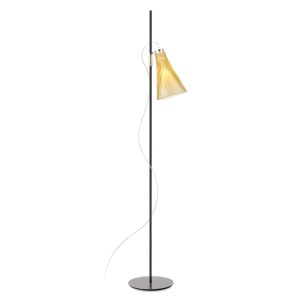 Kartell K-Lux stojací lampa, 1 zdroj, černá/žlutá