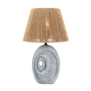 Lindby Thalassia stolní lampa keramika/papír Ø29cm