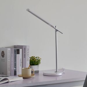 Lindby Valtorin LED lampa na psací stůl, bílá