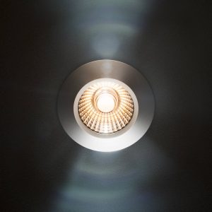 LED bodový podhled Diled, Ø 6,7 cm, 3 000 K, ocel