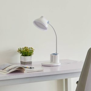 Lindby Zephyra LED stolní lampa, CCT, 8W, bílá