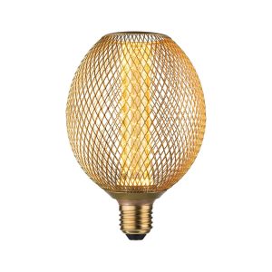 Paulmann LED MetallicGlow Globe Spirála E27 mosazná
