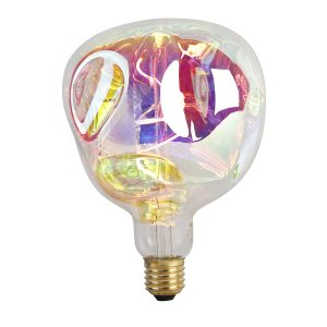 E27 stmívatelná LED lampa G125 rainbow 4W 200 lm 1800K