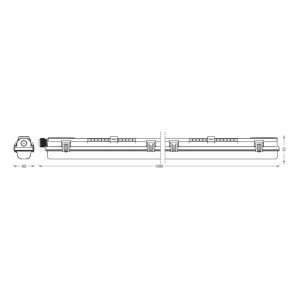 Svítidlo LEDVANCE Submarine PCR 120 G13 T8 13,5 W odolné proti vlhkosti